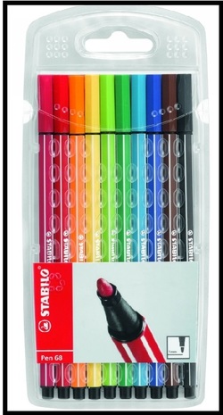 Dominant Editor Kilimanjaro Stabilo 68 + 88 point pens - Colour with Claire