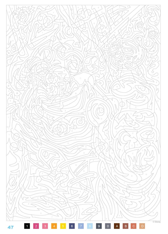 Disney Favorites Adult Colouring Book French Colour By Number Mystery