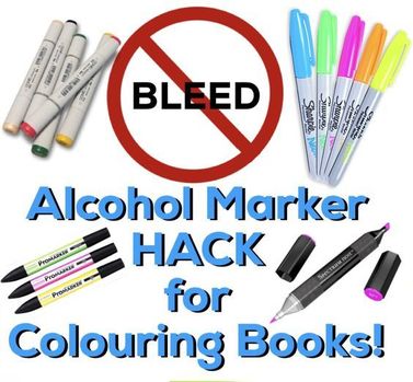 Adult Coloring Books And Variety Of Pencils Pens And Markers Stock