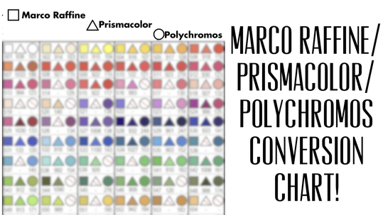 Prismacolor / Polychromos Colour Comparison Chart - Colour with Claire