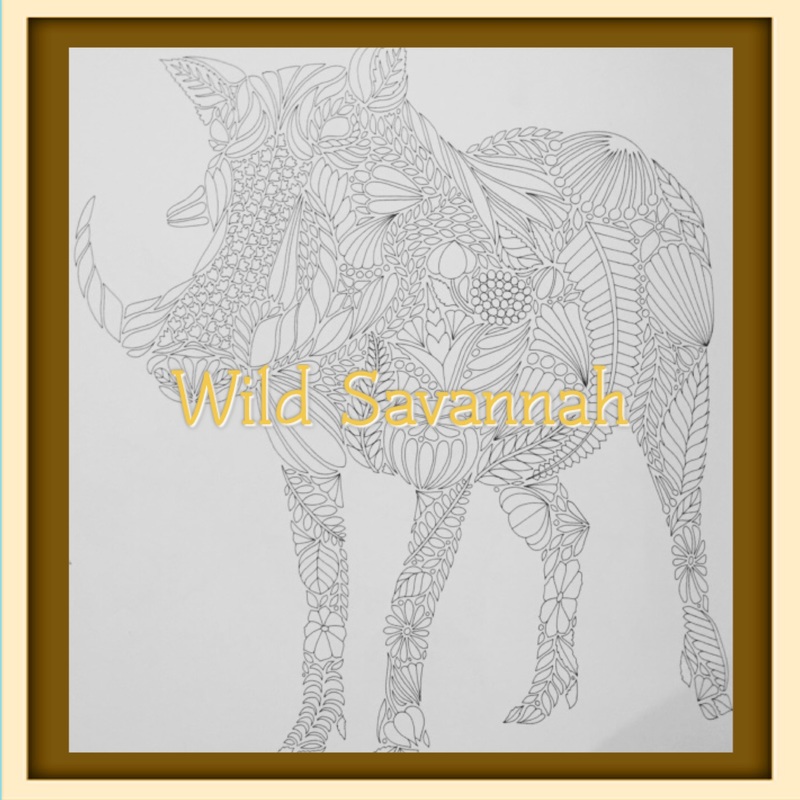 wild savannah coloring pages